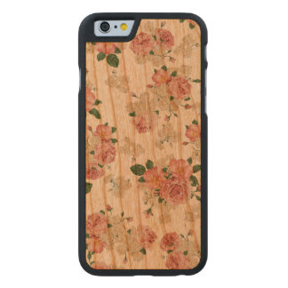 Coque Mince En Cerisier iPhone 6 Coque iphone en bois de motif floral