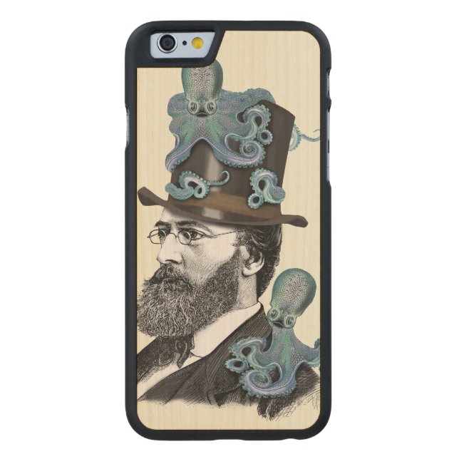 Coque Carved En Bois Pour iPhone Docteur Octopus 2 (Dos)
