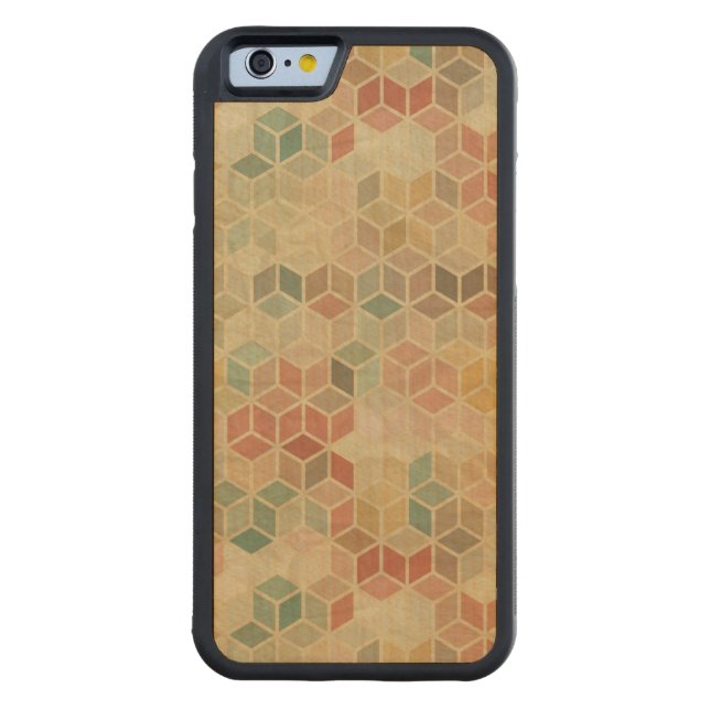 Coque Carved En Bois Pour iPhone Rétro motif géométrique 5 (Dos)