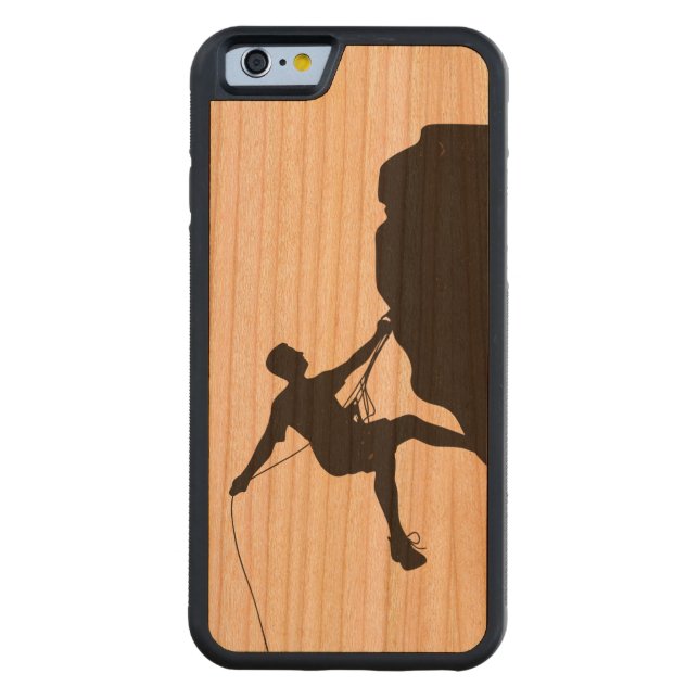 Coque Carved En Bois Pour iPhone S'élever (Dos)