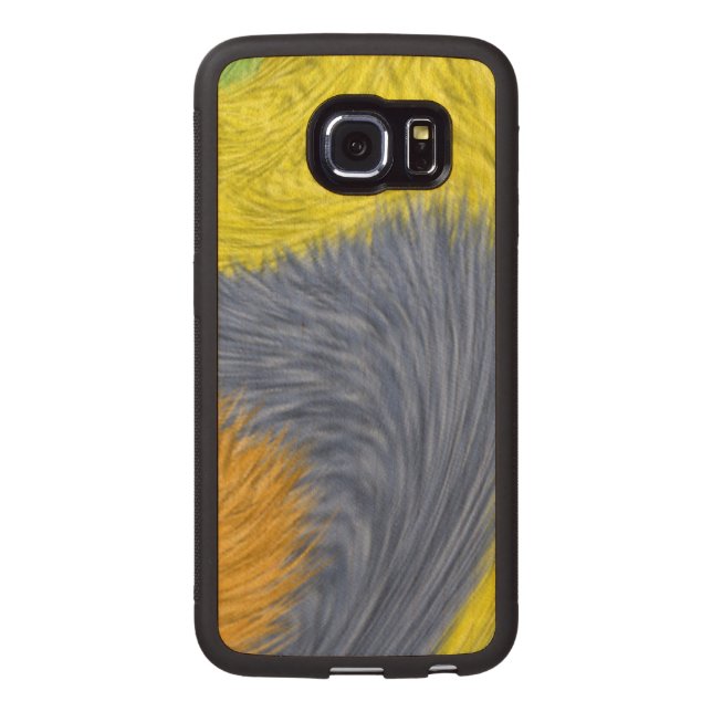Coque Carved En Bois Pour Samsung Galaxy S6 Edge Motif moderne étrange (Dos)
