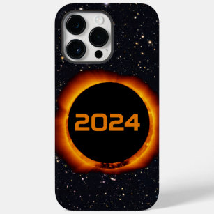 Coque Case-Mate iPhone 2024 Éclipse solaire totale Date Ciel étoilé