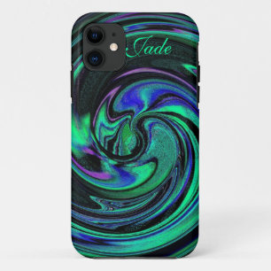 Coque Case-Mate iPhone Abstrait Aqua Swirls iPhone 5 Coque