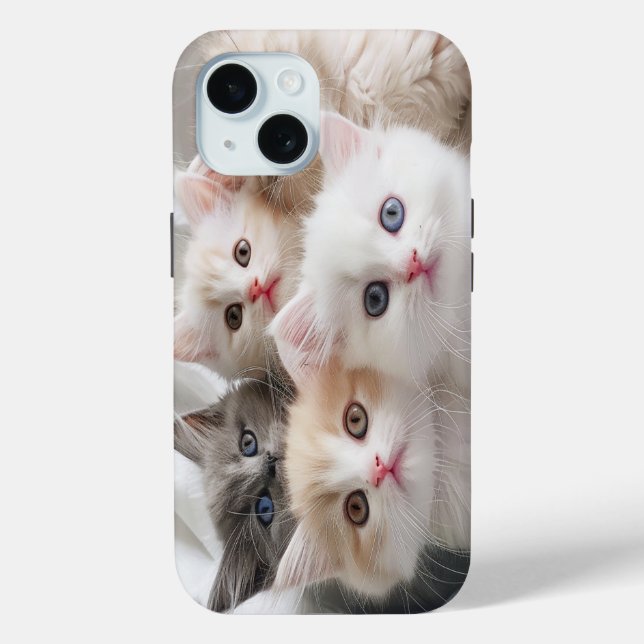 Coque Case-Mate iPhone Adorable Kittens coque iphone - Joli cadeau Amoure (Verso)