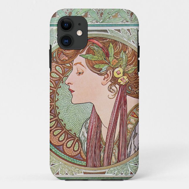 Coque Case-Mate iPhone Alphonse Mucha Laurel Art Nouveau iPhone 5 Coque (Dos)