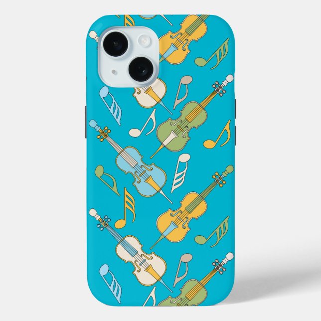 Coque Case-Mate iPhone Angled Cellos and Music Notes iPhone / coque ipad (Verso)