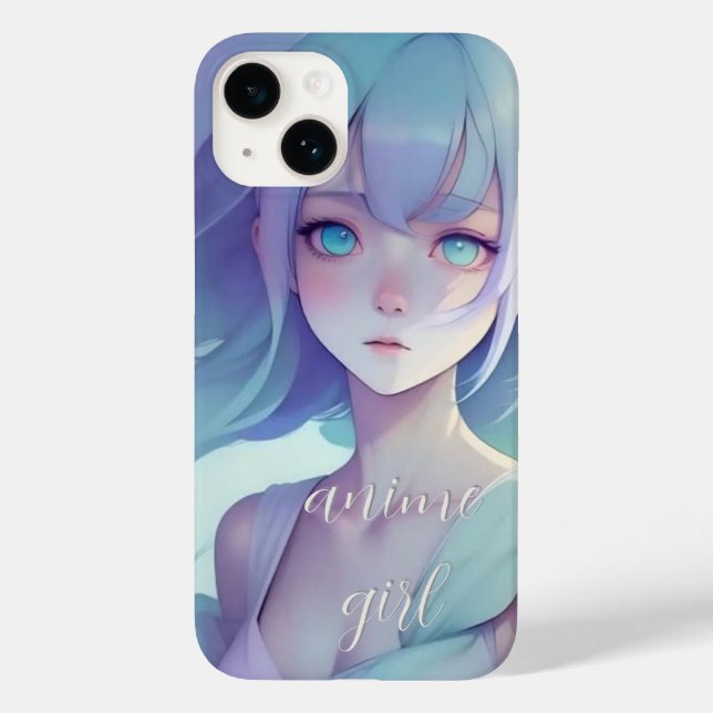 Coque Case-Mate iPhone Anime Girl Monogrammed Coque - Mate coque iphone (Verso)