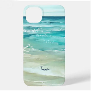 Coque Case-Mate iPhone Aquarelle des vagues de la mer Océan tropical