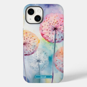 Coque Case-Mate iPhone Aquarelle Dreamy Dandelions Personnalisé