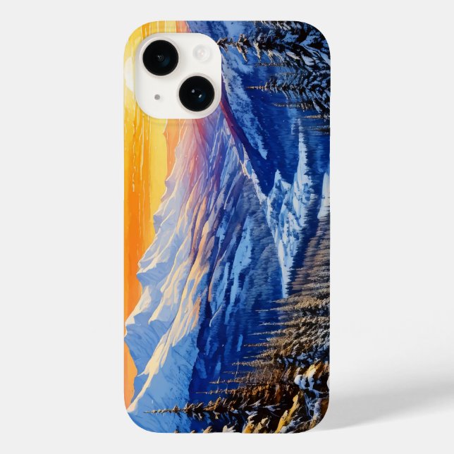 Coque Case-Mate iPhone aquarelle hiver matin iPhone / coque ipad (Verso)
