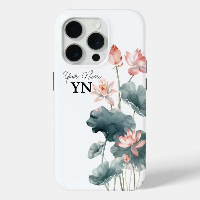 Coque Case-Mate iPhone Aquarelle rose Fleurs coque iphone (Verso)