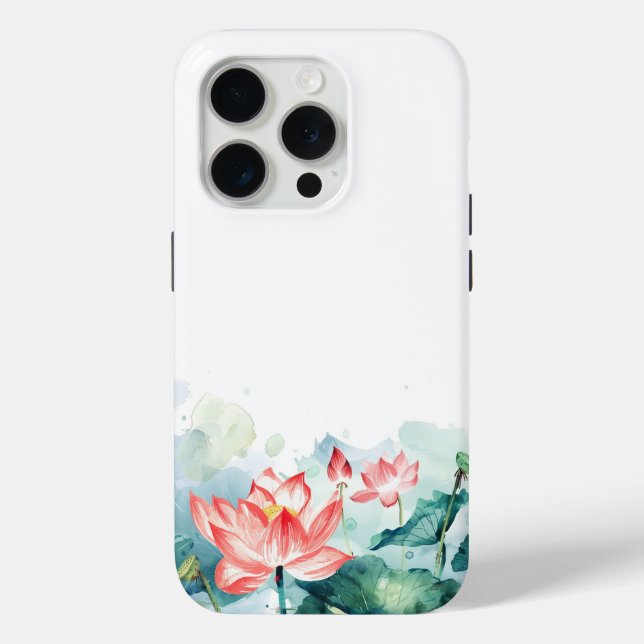 Coque Case-Mate iPhone Aquarelle rose Fleurs coque iphone (Verso)