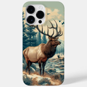 Coque Case-Mate iPhone Aquarelle Vintage Elk AI Art iPhone / coque ipad
