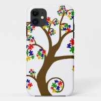 Arbre d'autisme de coque iphone de la vie