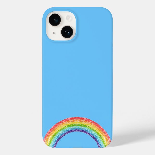 Coque Case-Mate iPhone Arc en ciel et ciel bleu Coque-Mate coque iphone (Verso)