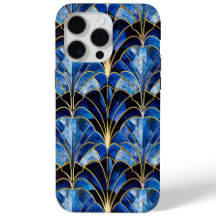 Art déco Inspiré bleu couleur iPhone / coque ipad