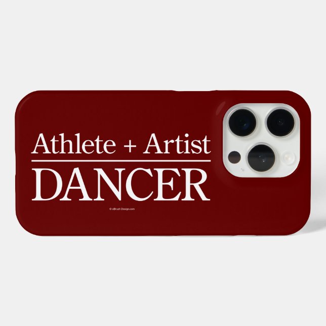 Coque Case-Mate iPhone Athlète + Artiste = coque iphone de danseur (Verso (horizontal))