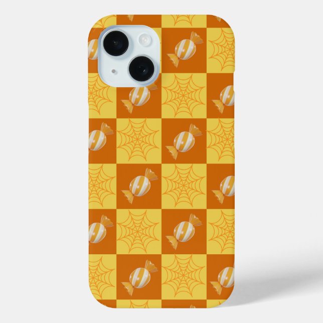 Coque Case-Mate iPhone Automne À damiers Cobweb & Snacks coque iphone (Verso)