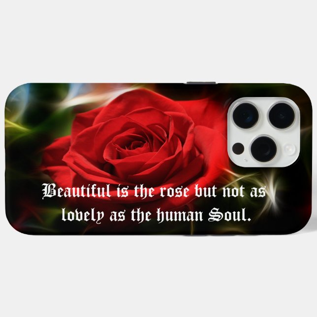 Coque Case-Mate iPhone Beau Red Rose iPhone / coque ipad (Verso (horizontal))