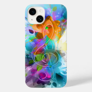 Coque Case-Mate iPhone Belle aquarelle colorée Splatter note de musique