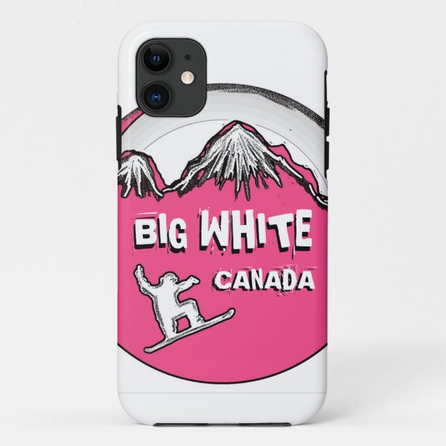 Coque Case-Mate iPhone Big White Canada rose snowboard iphone 5 coque (Dos)