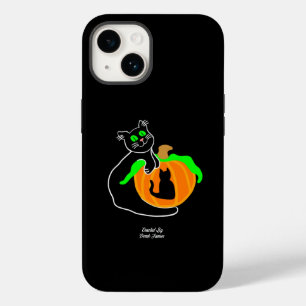 Coque Case-Mate iPhone Black Cat Citrouille Apple iPhone 14 Coque
