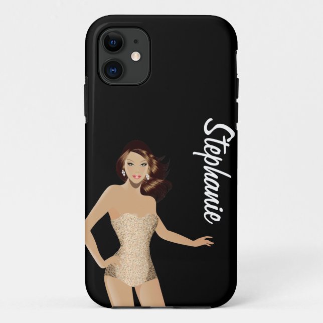 Coque Case-Mate iPhone Black Swinsuit Girl Mate ID™ iPhone 5 Coque (Dos)