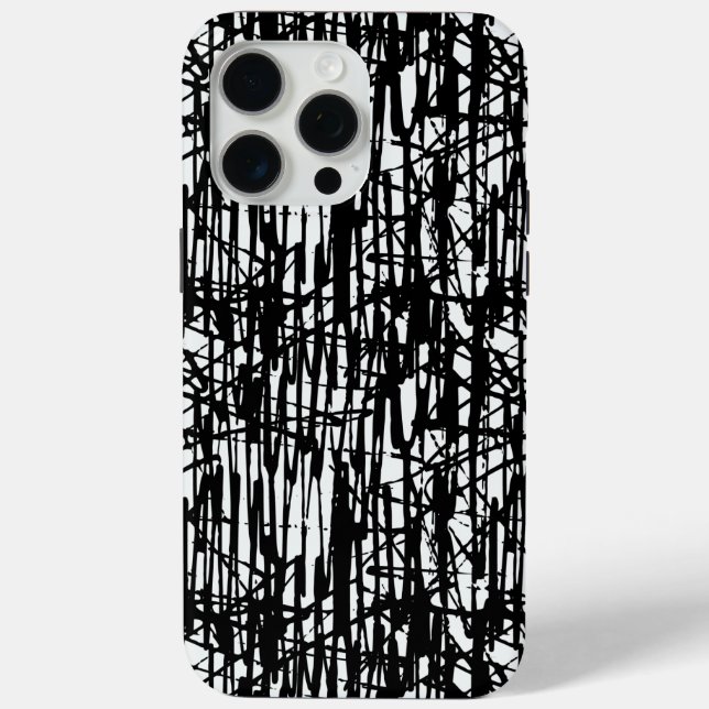 Coque Case-Mate iPhone Black White Grunge Adult iPhone 15 Pro Max Coque (Verso)