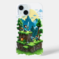 BlockQuest Adventures - Pixel Art iPhone 15 coque