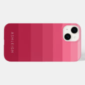 Coque Case-Mate iPhone Blocs couleur Magenta rose Nom monochromatique (Back (Horizontal))