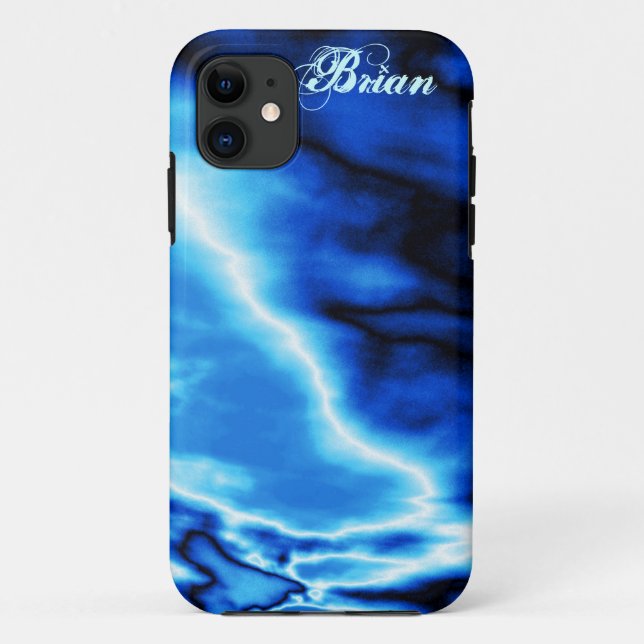 Coque Case-Mate iPhone Blue Clouds N Lightning iPhone 5 coque (Dos)