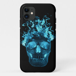 Coque Case-Mate iPhone Blue Flame Skull iPhone 5G Coque