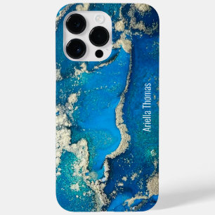 Coque Case-Mate iPhone Blue Gold iPhone 14 Pro Max Coque