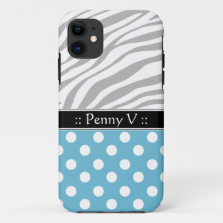 Coque Case-Mate iPhone Blue Polka Dot Fade Zebra Imprimer iPhone 5 Coque
