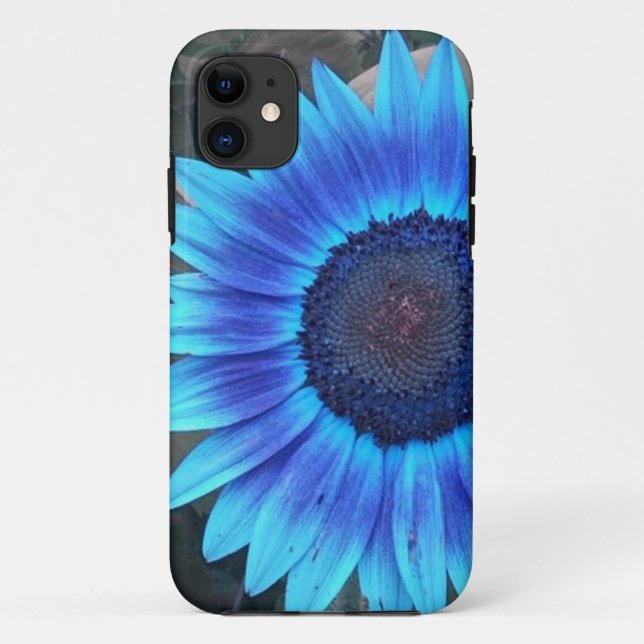Coque Case-Mate iPhone Blue Sunflower iPhone 5 coque (Dos)