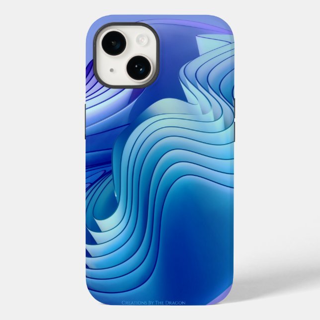 Coque Case-Mate iPhone Blue Wave iPhone / coque ipad (Verso)