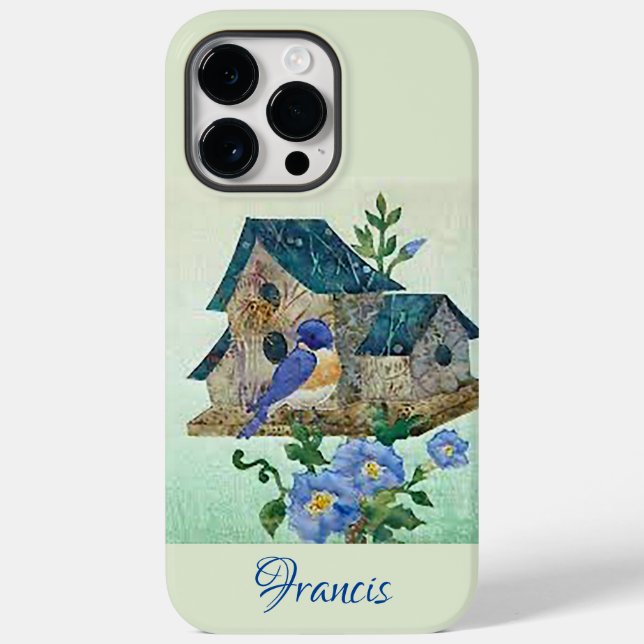 Coque Case-Mate iPhone Bluebird Birdhouse Apple iPhone 14 Pro Max Coque (Verso)