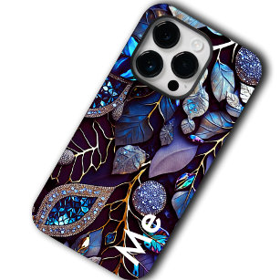 Coque Case-Mate iPhone Boule biologique moderne, Bleu, Lavande,