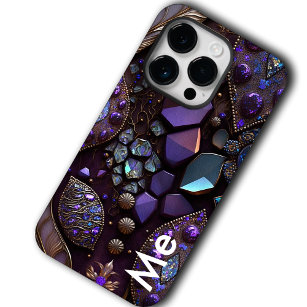 Coque Case-Mate iPhone Boule biologique moderne, violet, Indigo