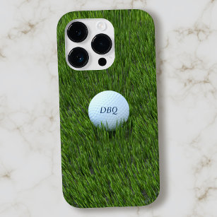 Coque Case-Mate iPhone Boule de golf papa de Golfer dans le Monogramme ro