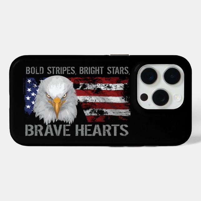 Coque Case-Mate iPhone Brave American Hearts Coque-Mate coque iphone (Verso (horizontal))