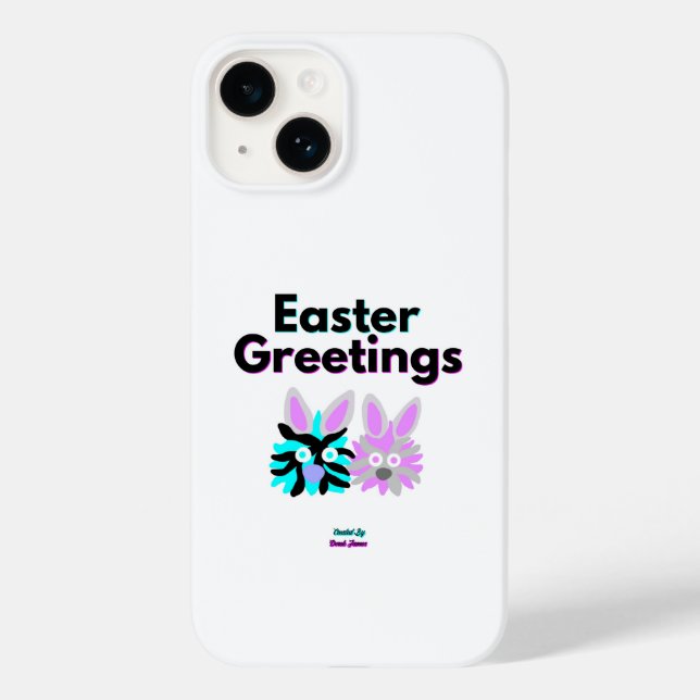 Coque Case-Mate iPhone Bunny Fuzzies Apple iPhone 14 Coque (Verso)