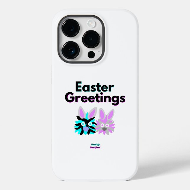 Coque Case-Mate iPhone Bunny Fuzzies Apple iPhone 14 Pro Coque (Verso)