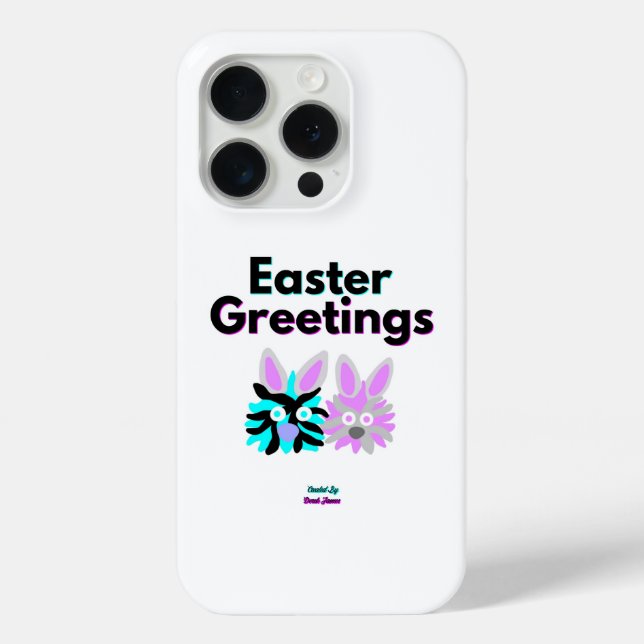 Coque Case-Mate iPhone Bunny Fuzzies Apple iPhone 15 Pro Coque (Verso)