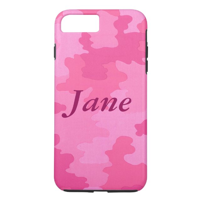 Coque Case-Mate iPhone Camouflage rose chaud personnalisé iPhone 7 Coque (Dos)