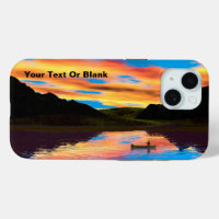 Canot Sur Sunset Lake Coque-Mate coque iphone