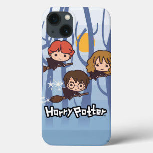 Coque Case-Mate iPhone Caricature Harry, Ron, & Hermione Voler Dans Woods