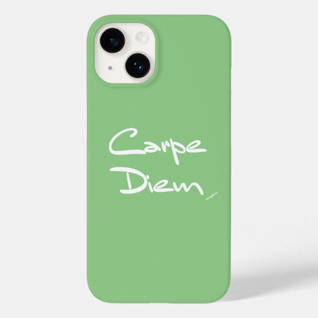 Coque Case-Mate iPhone CARPE DIEMGreen coque iphone Cool de typographie b (Verso)