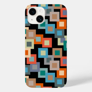 Coque Case-Mate iPhone Carrés légers sur Coque foncé-coque iphone mat