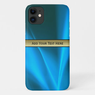 Coque Case-Mate iPhone Chemins Abstraits bleu clair et blanc Nom personna
